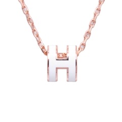 HERMES(����᥹) �ݥåץ��å���H�ߥ� �ͥå��쥹 �ۥ磻�� RG��� ̤���� NAB-746 (̾�Ų�Ź)