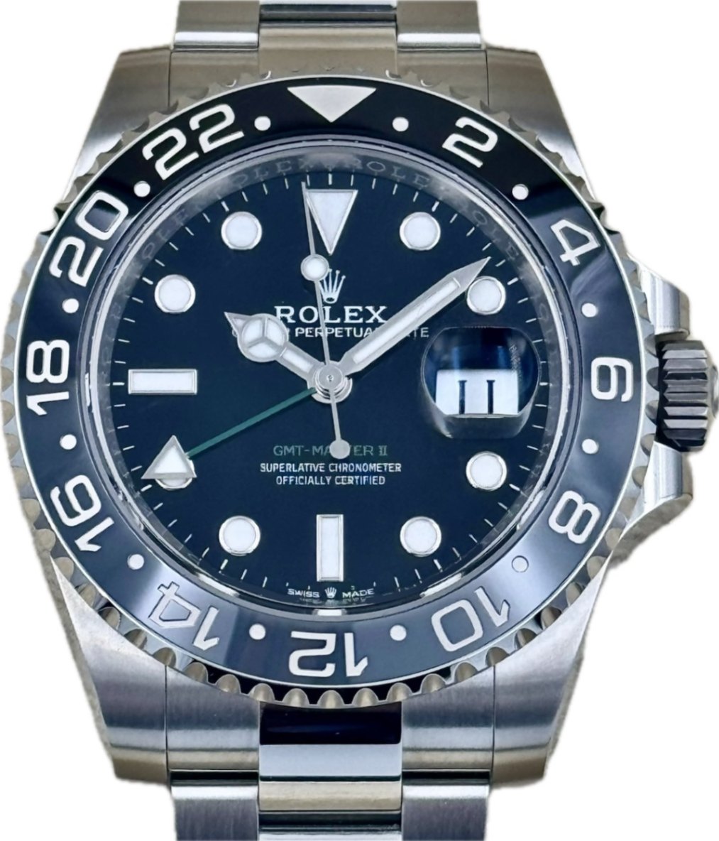 ROLEX(ロレックス) GMTマスターⅡ 126710GRNR ブラック 未使用 心斎橋