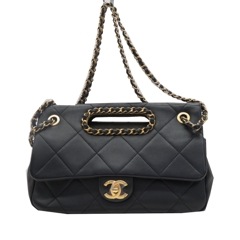 CHANEL(シャネル) マトラッセ 2wayショルダー ブラック ラム ランクA（上野店）