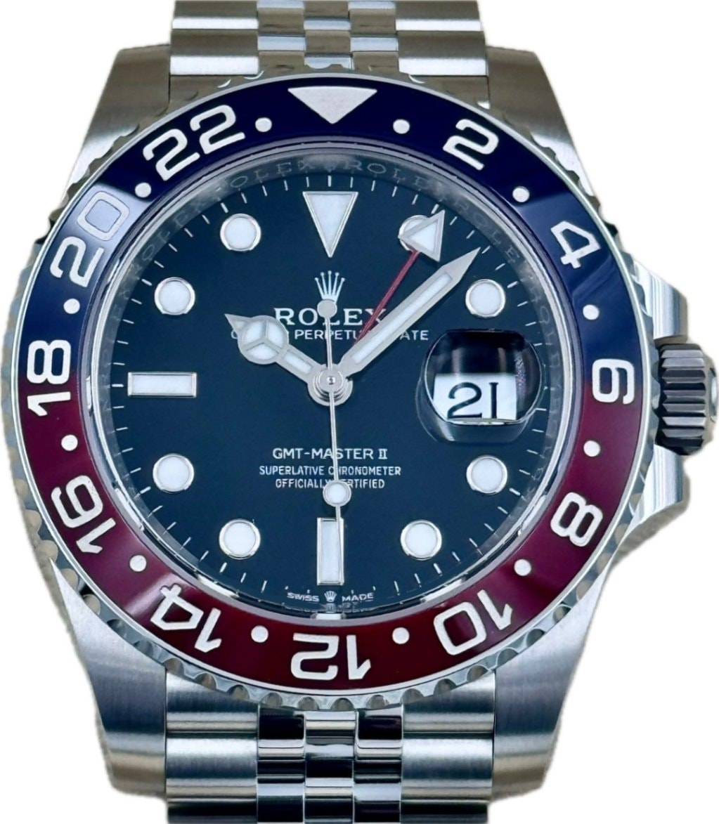 ロレックス GMTマスター2 ウォッチ オイスター 126710BLRO 箱 保証書  