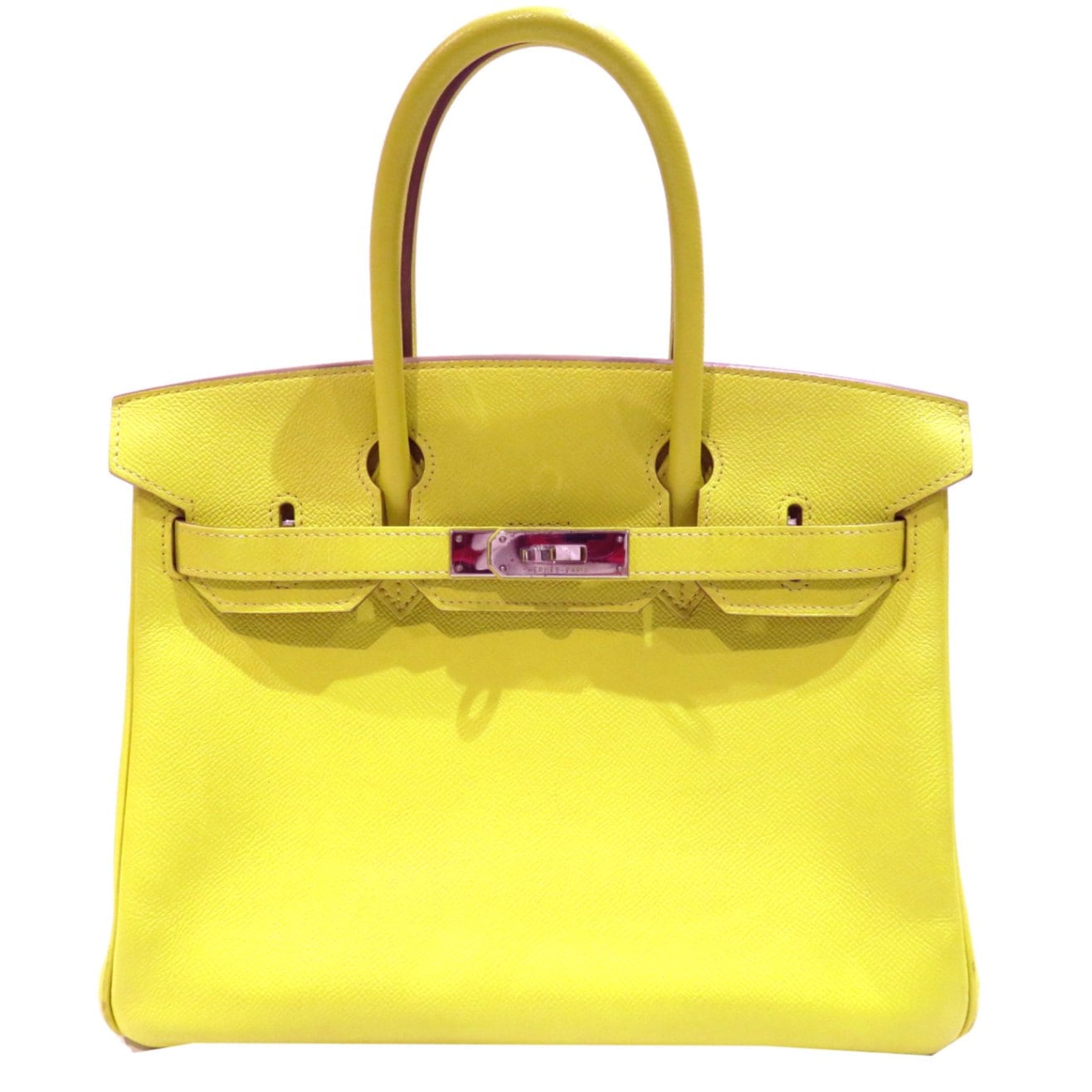 HERMES （エルメス) バーキン30 ヴェルソ ライム/グリムエット(SV金具
