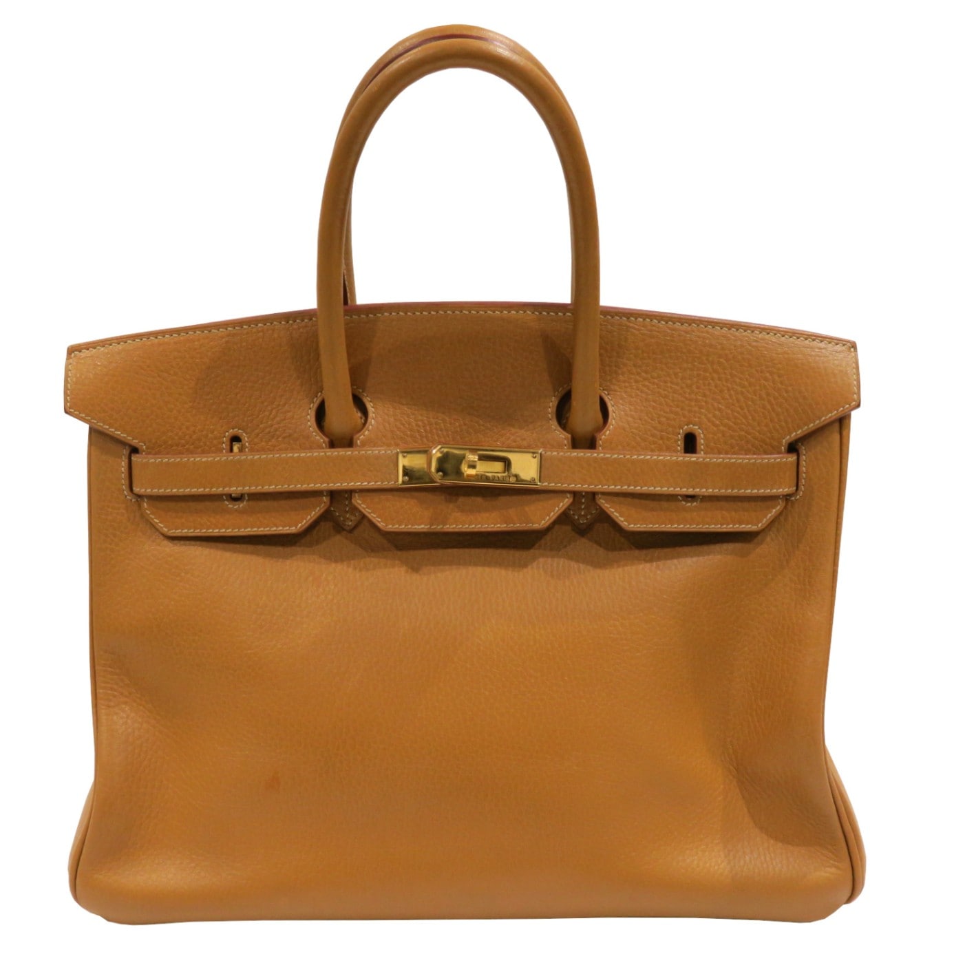 HERMES (エルメス) バーキン35 ハンドバッグ ナチュラル/G金具