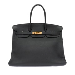 HERMES(エルメス) バーキン35 ブラック/G金具 トゴ □Q刻 ランクA（上野店）