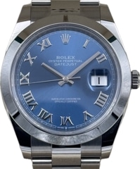 ROLEX (����å���) �ǥ��ȥ��㥹��41 126300 ���������֥롼 SS ����� ���ض�Ź CAT-753
