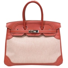 HERMES (エルメス) バーキン35 ギリーズ サンギーヌ/エクリュ/シルバー金具 スイフト/トワルアッシュ ランクA K101 銀座店