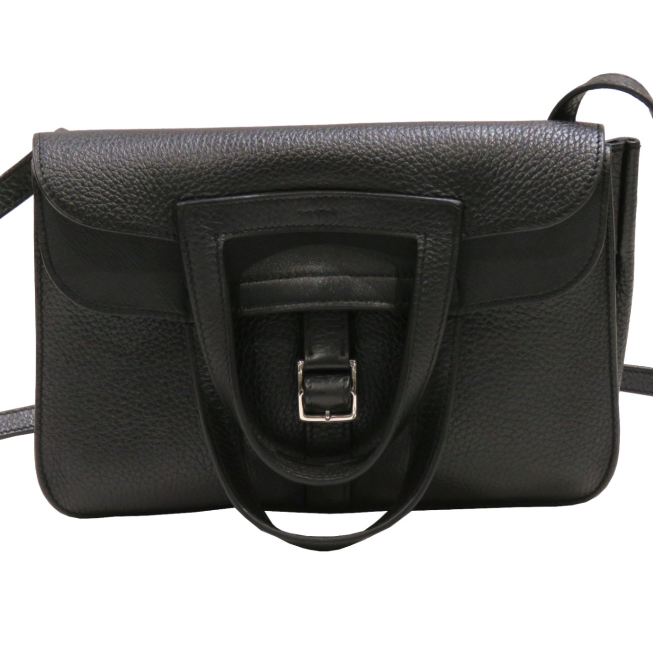 HERMES (エルメス) アルザン25 ショルダーバッグ ブラック(シルバー 
