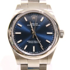 ROLEX (ロレックス) オイスターパーペチュアル 腕時計 277200 ブライトブルー コマ調整無し SS 中古A M-135 銀座店