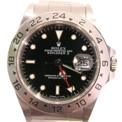 ROLEX(ロレックス) エクスプローラー 腕時計 16570 ブラック コマ調整なし 付属品完品 SS 中古品 O-122 銀座店