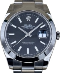 ROLEX (����å���) �ǥ��ȥ��㥹��41 126300 �֥�å� SS ����� ���ض�Ź CAT-801