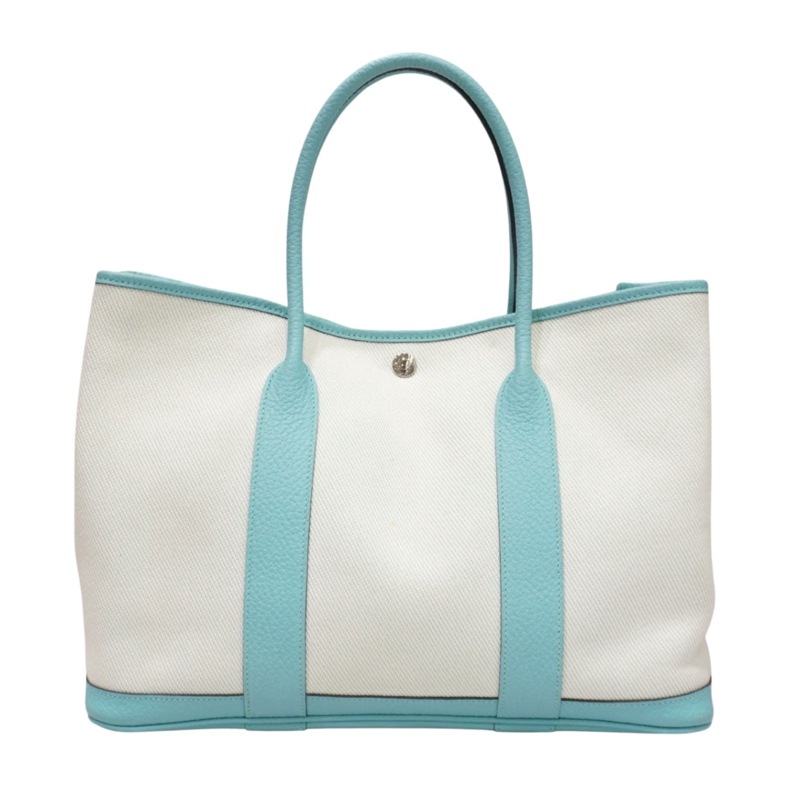 HERMES （エルメス) ガーデンパーティPM ブルーアトール トート