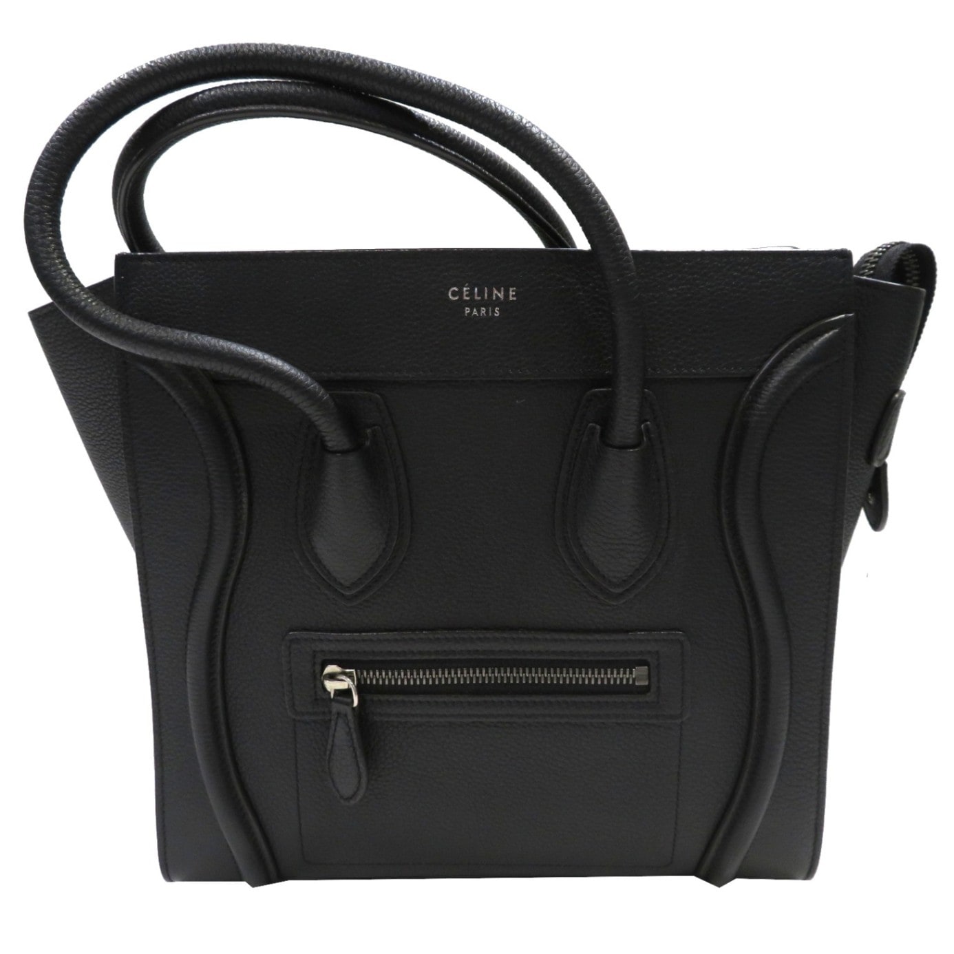 廃盤品 CELINE ラゲージ マイクロショッパー ブラック ハンドバッグ 楽天市場】【中古】CELINE セリーヌ ラゲージ マイクロショッパー