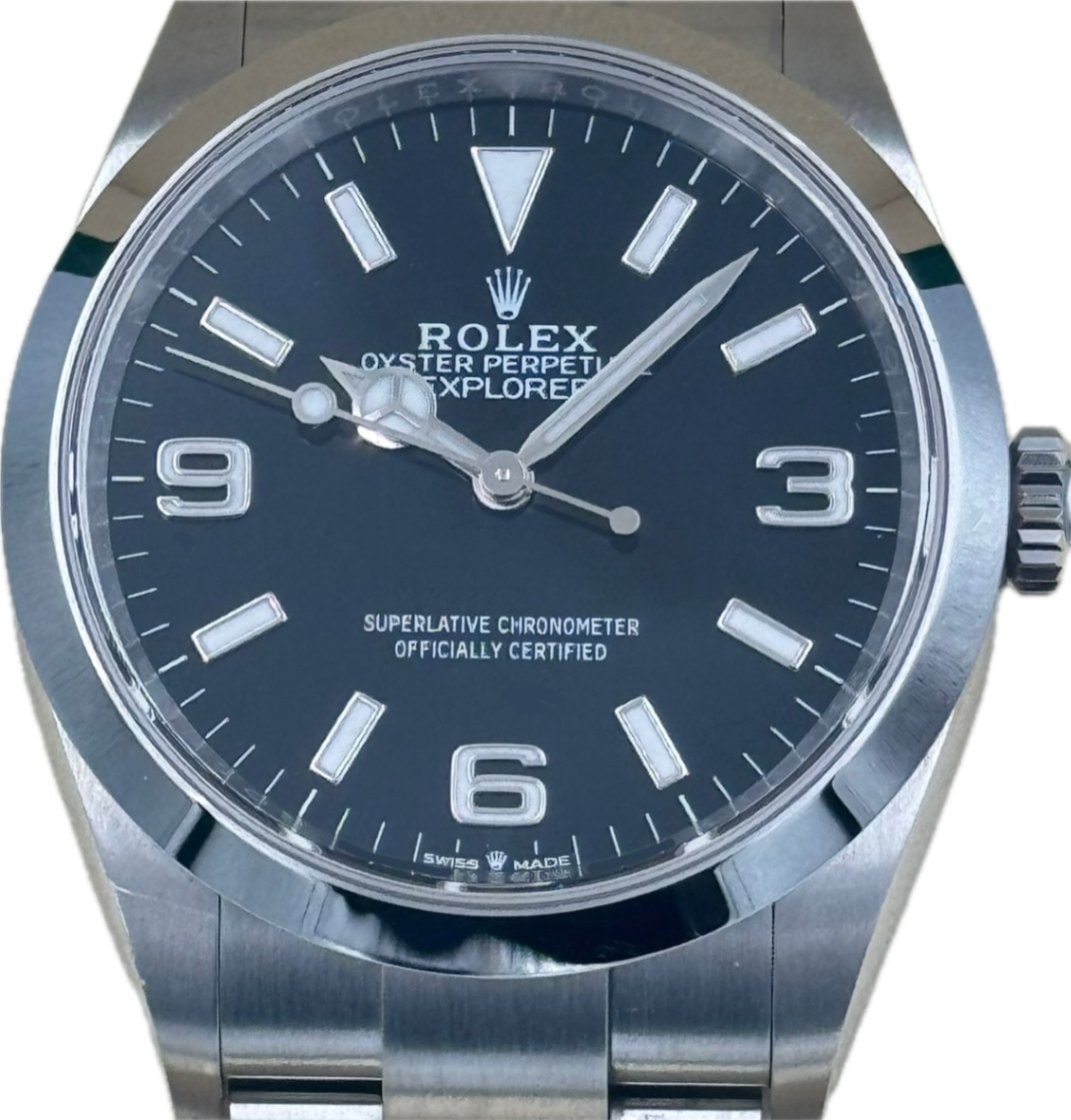 ROLEX (ロレックス) エクスプローラーⅠ 124270 ブラック SS 中古品