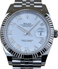 ROLEX (ロレックス) デイトジャスト41 126334 ホワイト SS/WG 中古品 心斎橋店 ST-154