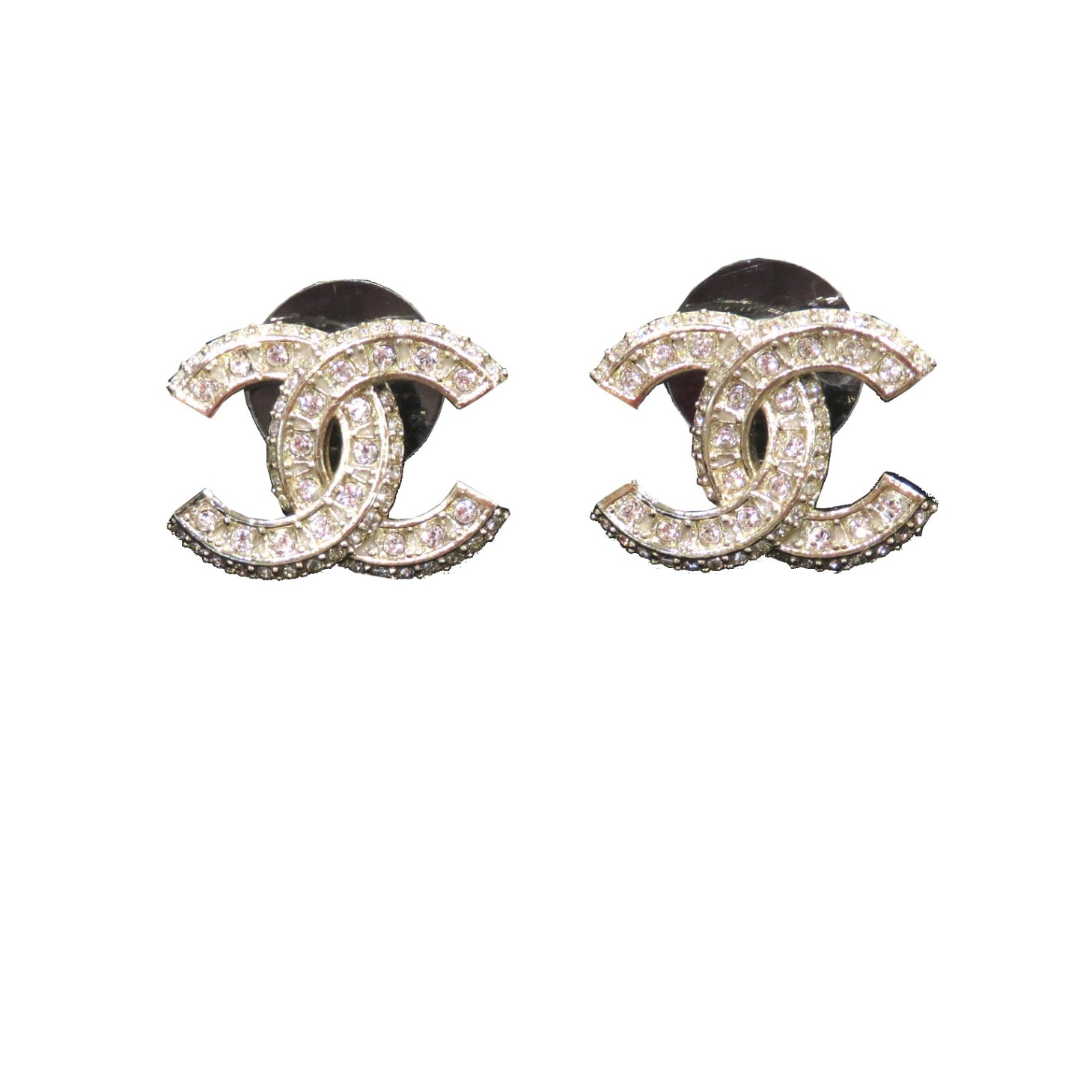 CHANEL (シャネル) CCロゴピアス シャンパンゴールド ライン