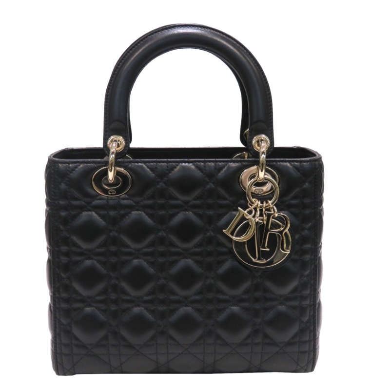 Dior (ディオール) LadyDiorバッグミディアム ハンドバッグ ショルダー