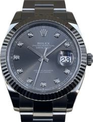 ROLEX(ロレックス)デイトジャスト41 126334 10PDスレート WG/SS 新品同様 心斎橋店 ST-5