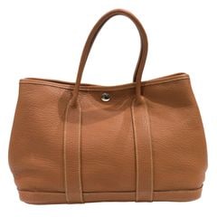 HERMES (エルメス) ガーデンパーティTPM ハンドバッグ トートバッグ ゴールド ネゴンダ □Ｋ刻印 ランクA M167 銀座店