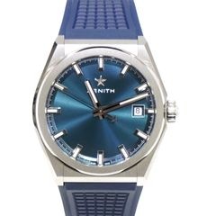 ZENITH (ゼニス) デファイ クラシック 腕時計 95.9000.670/51.R79 ブルー ラバー 未使用 T-070 銀座店