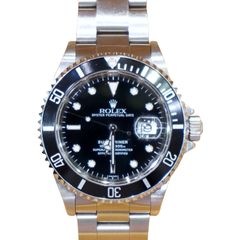 ROLEX (ロレックス) サブマリーナーデイト 腕時計 16610LN ブラック SS 中古品 P-100 銀座店