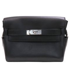 HERMES (エルメス) ケリーメッセンジャーPM ショルダーバッグ ブラック(シルバー金具) エヴァーカラー W刻印 ランクA O217 銀座店