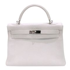HERMES (エルメス) ケリー32 ショルダーバッグ ハンドバッグ ブラン(シルバー金具) トリヨン □Ｊ刻印 ランクA O51 銀座店