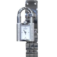 HERMES (エルメス) ケリーウォッチ ダイヤ 腕時計 KE4.130 ホワイト SS 未使用 Q-289 銀座店