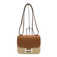 HERMES (エルメス) コンスタンスミニ ミロワール ショルダーバッグ ゴールド/シルバー金具 ヴォーエプソン K刻印 未使用 P178 銀座店
