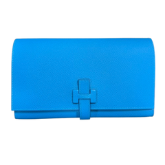 HERMES (エルメス)Hパッサン　ヴォーエプソン　ブルー系　W刻印　未使用品　AL-472（中野店）