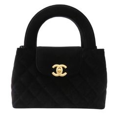 CHANEL (シャネル) ミニ ショッピング バッグ ショルダーバッグ AS4416 B17451 94305 ブラック ベルベット 未使用 P197 銀座店