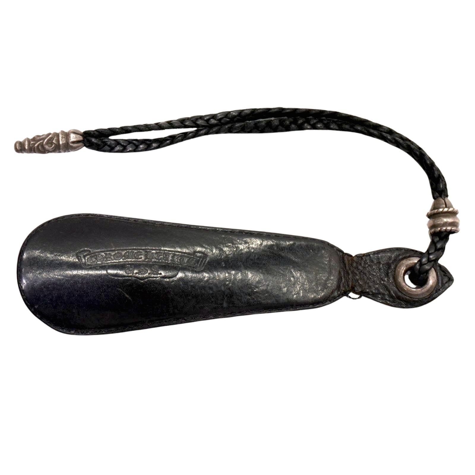 CHROME HEARTS SHOE HORN レザー 靴ベラ ブラック CHROME HEARTS クロムハーツ（原本無） SHOE HORN SML シュー