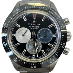 ZENITH(ゼニス) 03.3100.3600/21.M3100 クロノマスタースポーツ SS ブラック 2024年12月 新品同様 UG-344 (上野店)
