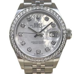 ROLEX(ロレックス) デイトジャスト28 278384RBR ホワイトマザーオブパール 10Pダイヤ ジュビリー 2025年5月 中古美品 完品 ST-223 (心斎橋店)
