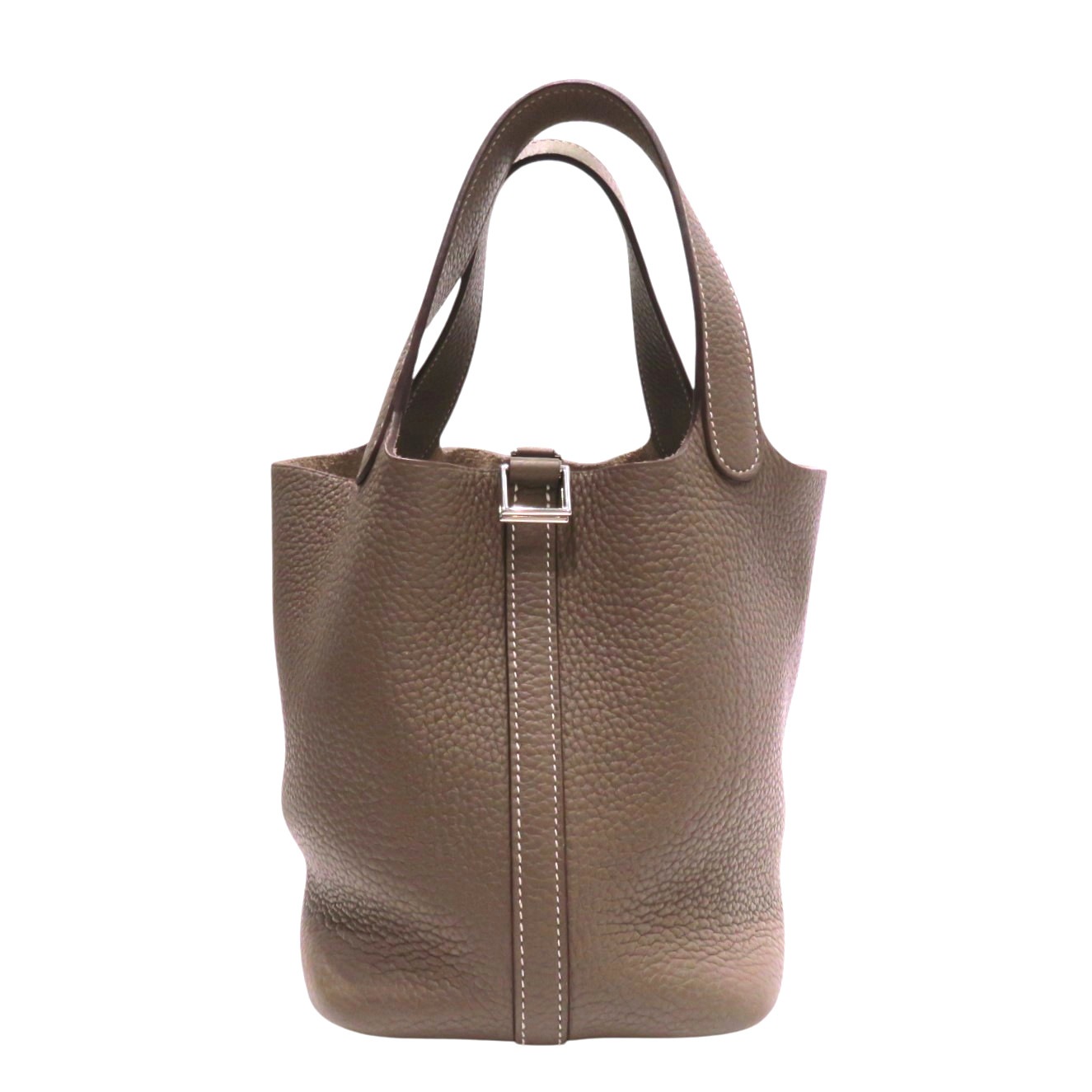 エルメス ピコタンロック PMサイズ エトゥープ シルバー金具 A刻 HERMES (エルメス) ピコタンロックPM エトゥープ(シルバー金具