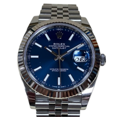 ROLEX (ロレックス) デイトジャスト41 126334 ブライトブルー  中古SA品　完品 AL-562(中野店)