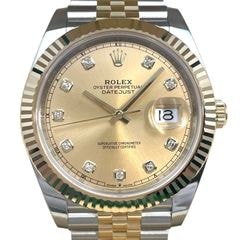 ROLEX(ロレックス) デイトジャスト41 126333 シャンパン 10Pダイヤ ジュビリー 2025年1月 未使用 完品 ST-236 (心斎橋店)
