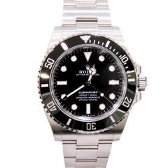 ROLEX (ロレックス) サブマリーナーノンデイト 腕時計 124060 ブラック SS オイスター 未調整 付属品完品 未使用 S-088 銀座店