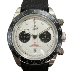 TUDOR (チューダー)ヘリテージブラックベイ クロノ 79360N ホワイト　未使用品　AL-620（中野店）	