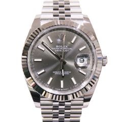 ROLEX (ロレックス) デイトジャスト41 腕時計 126334 グレー SS/WG ジュビリー 未調整 付属品完品 新品同様 T-168 銀座店