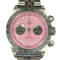 TUDOR(チューダー) ブラックベイクロノ 79360N ピンク 中古品　AL-672（中野店）