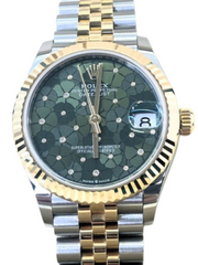 ROLEX(ロレックス) デイトジャスト31 278273 フローラルモチーフ　グリーン （小）打痕　2023.8月　中古Ａ UG-392 (上野店)