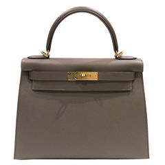 HERMES (エルメス) ケリー28 セリエ ショルダーバッグ ハンドバッグ エタン(ゴールド金具) エプソン Y刻印 未使用 R141 銀座店