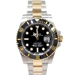 ROLEX (ロレックス) サブマリーナーデイト 腕時計 116613LN ブラック SS/YG オイスター コマ未調整 新品同様 T-116 銀座店