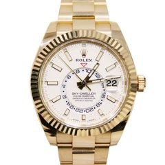 ROLEX (ロレックス) スカイドゥエラー 腕時計 326938 ホワイト YG オイスター 付属品完品 中古美品 S-239 銀座店