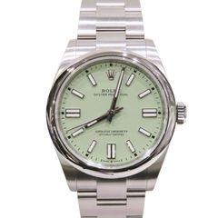 ROLEX (ロレックス) オイスターパーペチュアル41 腕時計 134300 ピスタチオ SS オイスター 未調整 付属品完品 未使用 S-249 銀座店
