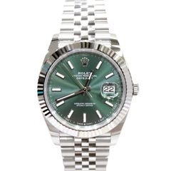 ROLEX (ロレックス) デイトジャスト41 腕時計 126334 ミントグリーン SS/WG 未調整 未使用 S-257 銀座店