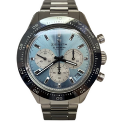 ZENITH(ゼニス) クロノマスタースポーツ ヨシダスペシャル 03.3106.3600/55.M3100 アイスブルー 2025年3月 中古A UG-394 (上野店)　