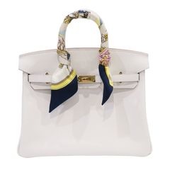 HERMES (エルメス) バーキン25 ハンドバッグ グリペール(ゴールド金具) スイフト W刻印 未使用 未使用ツイリー付き R194 銀座店