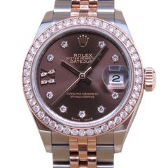 ROLEX(ロレックス)/デイトジャスト28/279381RBR/チョコレート/9Pスターダイヤ/ダイヤ/ベゼルダイヤ/ジュビリー/2022.5月/ランクA/NAC-290（名古屋店）