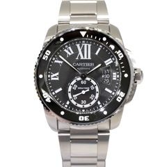 Cartier (カルティエ) カリブル・ドゥ・カルティエ ダイバー デイト 腕時計 W7100057 ブラック SS 完品 中古美品 T-011 銀座店
