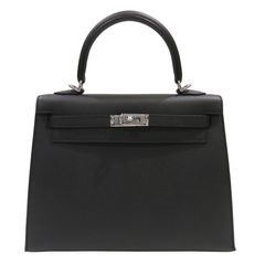 HERMES (エルメス) ケリー25 セリエ(外縫い) ショルダーバッグ ハンドバッグ ブラック(シルバー金具) エプソン K刻印 未使用 R217 銀座店